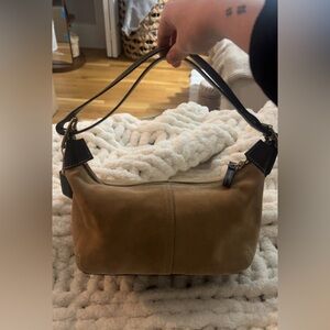 Hard to find Vintage suede shoulder bag